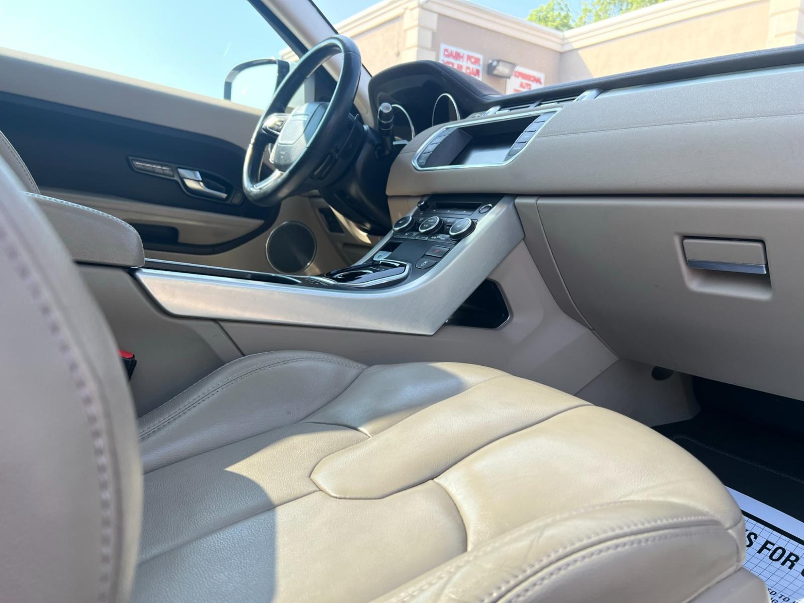 2013 /Beige Land Rover Range Rover Evoque Pure Plus 3-Door (SALVP1BG3DH) with an 2.0L L4 DOHC 24V TURBO engine, 6-Speed Automatic transmission, located at 1018 Brunswick Ave, Trenton, NJ, 08638, (609) 989-0900, 40.240086, -74.748085 - This Range Rover Evoque is beautiful in every way and has been very well maintained and ready for the next owner! Amazing color combo and super clean SUV! Call Anthony to set up an appointment ASAP, 609-273-5100 - Photo #23